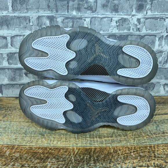Nike Air Jordan 11 Retro GS Silver White Anniversary 378038-101 Youth Size 4.5Y - Picture 10 of 10